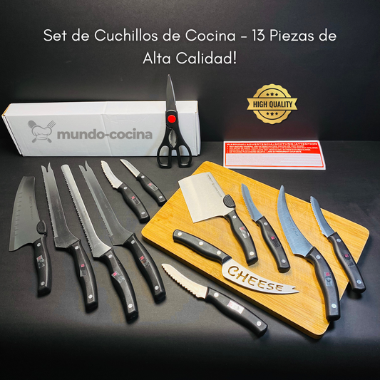 Set Cuchillos de Cocina - 13 Piezas Calidad Premium