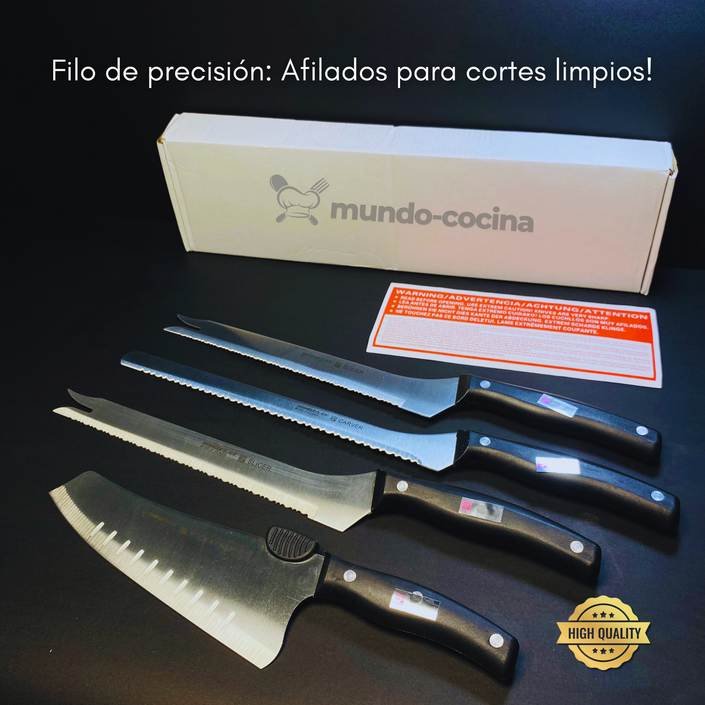 Set Cuchillos de Cocina - 13 Piezas Calidad Premium